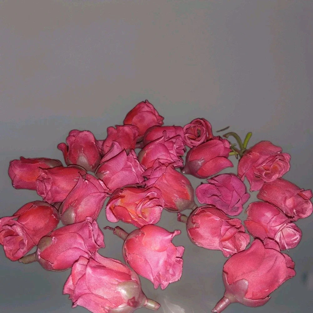 Lot of 23 Artificial Rose Craft Flowers Shabby Chic Journaling Scrapbook Decor